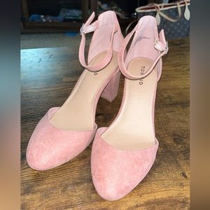 Torrid Pink Suede Heels 9WW